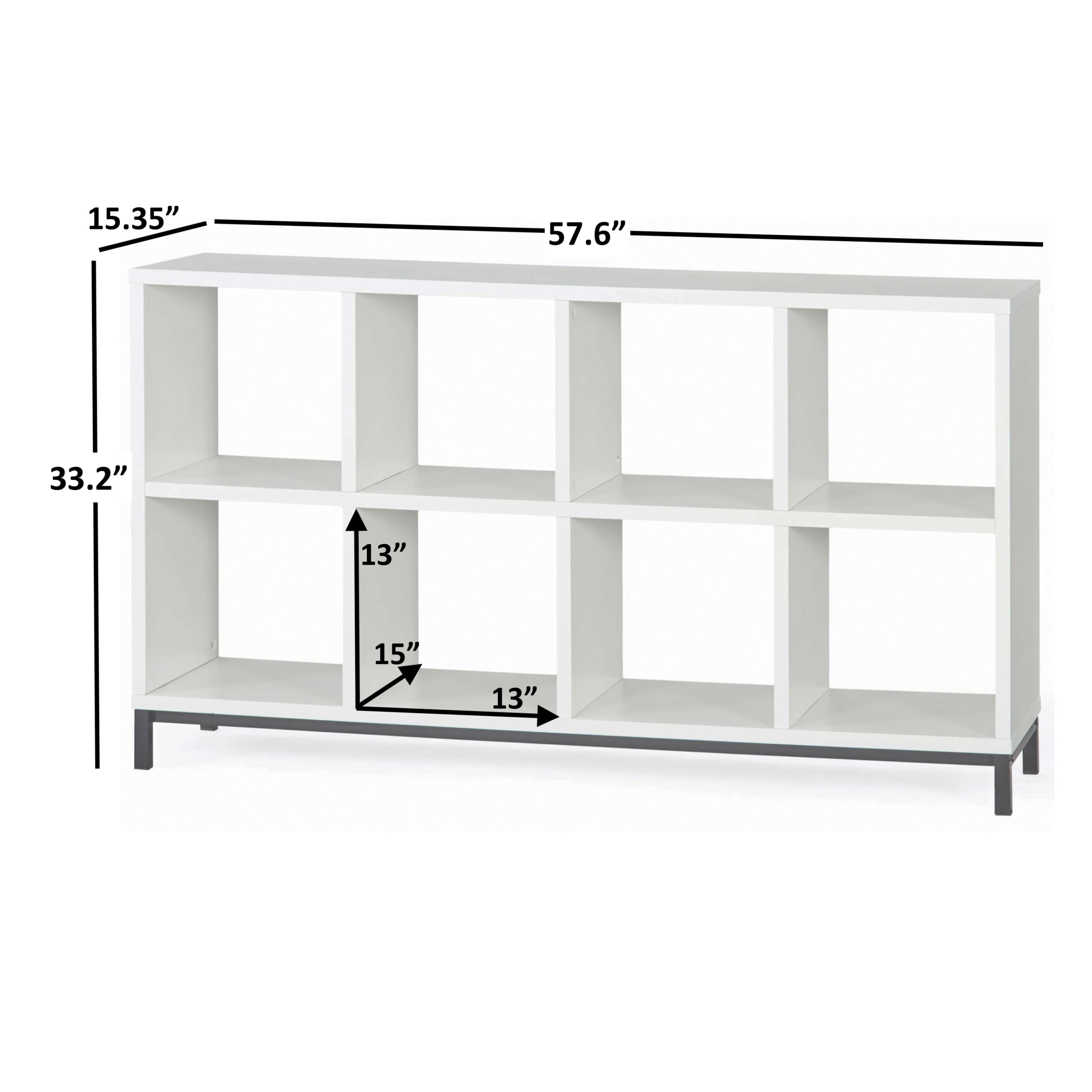 Better Homes & Gardens 8Cube Organizer with Metal Base, White  (图4) Better Homes & Gardens 8Cube Organizer with Metal Base, White  (图4)