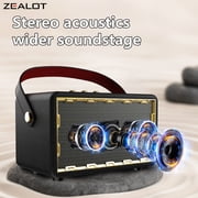 ZEALOT MT01 50W retro wireless speaker, portable subwoofer, dual docking, ultra-long battery life, 36-hour playback time, large speaker stereo