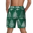 thumbnail image 4 of Gaeub Christmas Trees Mens Swim Trunks Stretch Beach Shorts Quick Dry for Men Swim Shorts Swimwear with Pockets- Small, 4 of 9