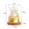 thumbnail image 2 of Regalo de cumpleaños para madre, abuela y esposa, adornos de ángel de cristal rosa., 2 of 5