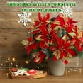 thumbnail image 7 of Christmas Artificial Flowers Christmas Glitter Artificial Bushes Flowers Bushes Plants Christmas Decorations Ornaments For Indoor Outdoor Arrangements Wedding Table Decor, 7 of 7