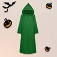 thumbnail image 2 of Abrigo con capucha y cordón para mujer corte holgado capa básica con capucha para fiesta de Halloween, 2 of 9