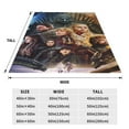 thumbnail image 3 of Game Of Thrones Fleece Blanket Super Soft Cozy Throw Blanket Fuzzy Comfy Flannel Blanket Warm Plush Blankets And Throws For Couch, Sofa, Bed 40"X30", 3 of 7