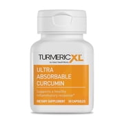 TurmericXL Joint Support & Supports Healthy Inflammatory Response - Delivers 45x More Curcumin - High Absorption - Gluten-Free – 250mg, 30 Veggie Capsules