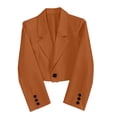 thumbnail image 5 of Women's Fashion Long Sleeve Open Front Business Casual Cardigan Jacket Orange L, 5 of 5