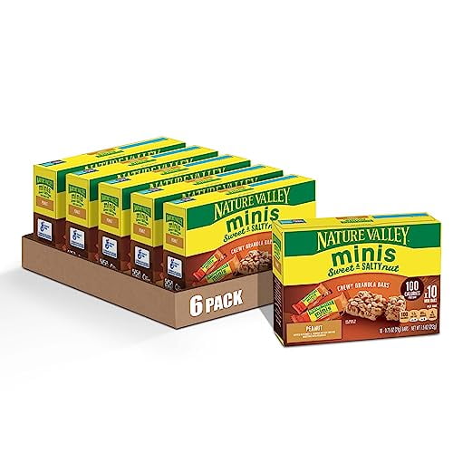 Nature Valley Sweet & Salty Nut Minis, Peanut, 6Count