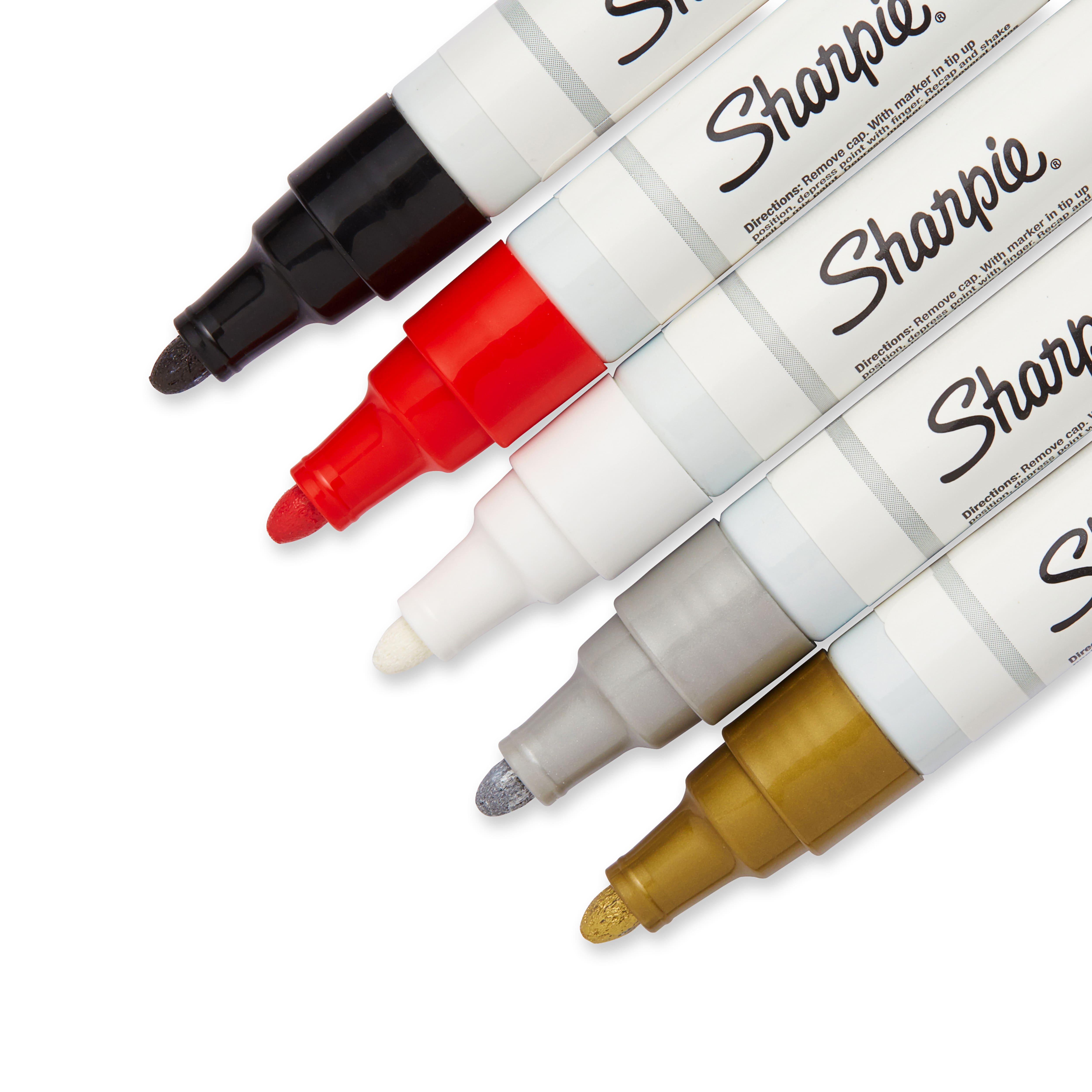 Sharpie Paint Oil Based White Markers, Set of 6, Bold Point; Illustration,  Drawing, Blending, Shading, Rendering, Arts, Crafts