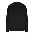 thumbnail image 7 of Gytharion Hoodless Sweatshirts for Women Fall Loose Comfy Zipper Side Split Round Neck Blouse Fashion Solid Casual Long Sleeve Drop Shoulder Pullover Top, 7 of 7