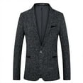 thumbnail image 1 of DPTALR Fine Check Woolen Men's Slim And Handsome Suit Top, 1 of 8