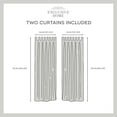 thumbnail image 5 of Exclusive Home Cabana Solid Indoor/Outdoor Light Filtering Hook-and-Loop Tab Top Curtain Panel Pair, 54"x144", Sundress, 5 of 13