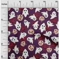 thumbnail image 1 of oneOone Viscose Chiffon Purple Fabric Halloween Quilting Supplies Print Sewing Fabric By The Yard 42 Inch Wide, 1 of 1