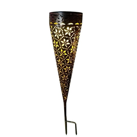 

LSLJS Solar Lights For Outside LED Outdoor Light Waterproof Solar Powered Courtyard Lights Flower Shaped Hollow Out Atmosphere Lights Night Light For Garden Yard Pathway
