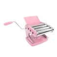 thumbnail image 2 of Pasta Maker, Hand Crank 6 Gears Noodles Machine Stainless Steel  For Dumpling Wrapper For Fettuccine Sakura Pink Suction Cup Type 3 Blade, 2 of 8