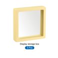 thumbnail image 3 of Floating Thin Film Display Box, ABS Frame Case 9cm x 9cm x 2cm Yellow Pack of 5, 3 of 5