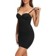 thumbnail image 3 of Cathalem Justaucorps pour Femmes, Contrôle du Ventre, Camisole Sans Coutures, Côtelée, Sans Manches, Col Ras du Cou, Hauts de Justaucorps, Noir m, 3 of 4