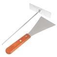 thumbnail image 4 of CIMAXIC Crepe Spreader Batter Spreader Tool Stainless Steel Pancake Shovel 1 Set 9.4x3.1x0.6in, 4 of 8