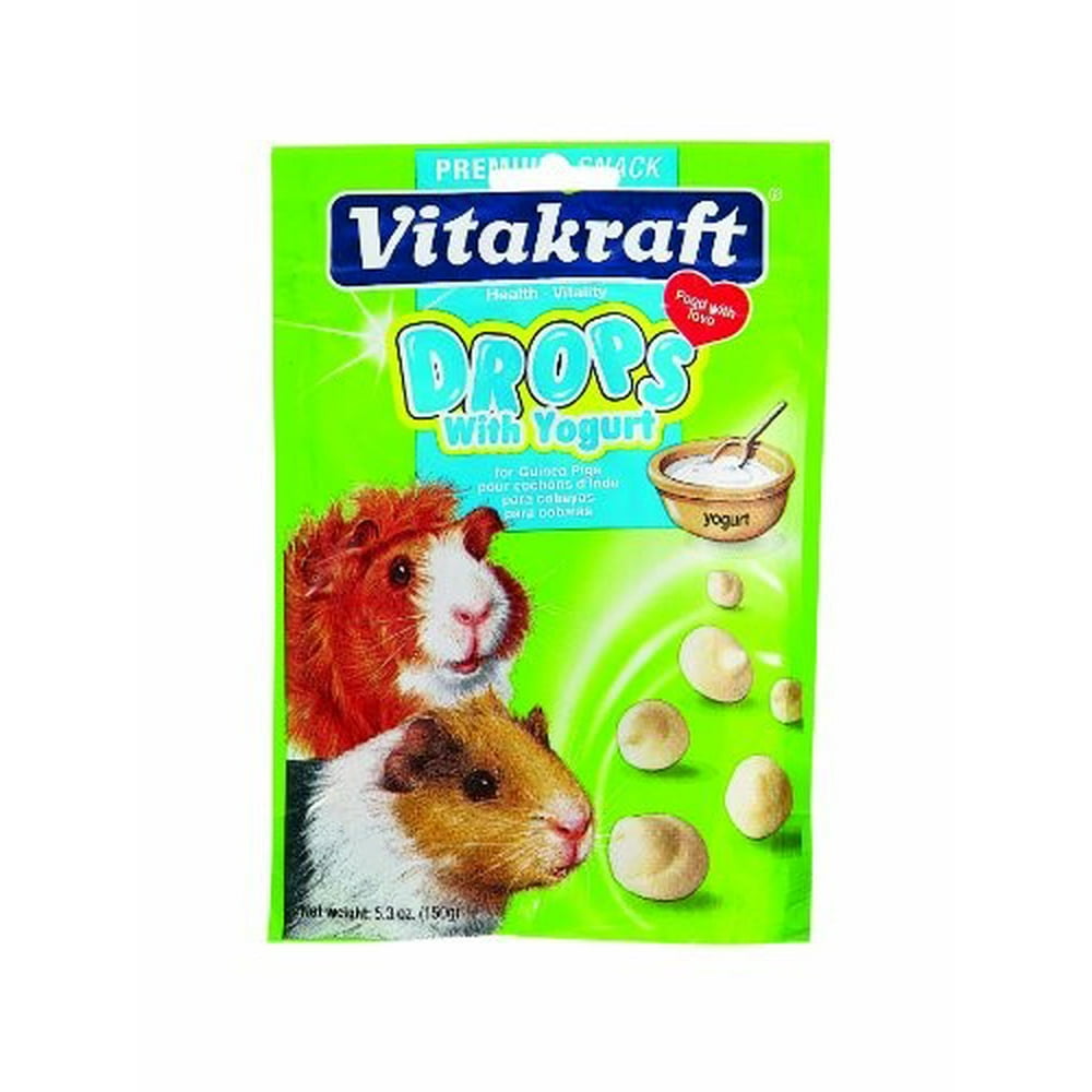Vitakraft Drops Yogurt Dry Guinea Pig Treat, 5.3 Oz