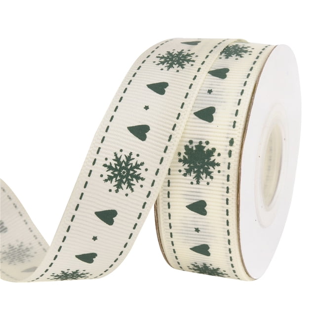 Agiferg Christmas Ribbon Holiday Decoration Roll Ribbon Ornament Gift Box Ribbon