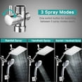thumbnail image 3 of BN-LINK 8 Inch Rain Shower Head Combo, High Pressure Shower Head with 9 Spray Pattern, 11 Inch Extension Arm, Height/Angle Adjustable Anti-leak Shower Head with Holder/Hose, 3 of 9