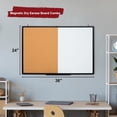 thumbnail image 3 of Comix Magnetic Dry Erase Calendar Board 36"x24" Cork Whiteboard Combo for Wall, Combination Whiteboard with Markers, Eraser and Magnets for Home Office School, 3 of 9