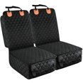 thumbnail image 1 of PETICON Funda para asiento delantero, paquete de 2, impermeable con bolsillo, 1 of 9