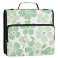 thumbnail image 5 of FORMRS Zipper Binder with Shoulder Strap 2-inch Ring 500 Sheet Capacity File Bag, Green Floral, 5 of 5