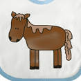 thumbnail image 4 of Inktastic Horse Boys or Girls Baby Bib, 4 of 4