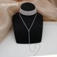 thumbnail image 1 of Collar de diamantes de estilo coreano con cadena de clavícula de mariposa de alta calidad con personalidad y accesorios de estilo frío, 1 of 6