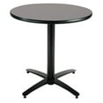 thumbnail image 3 of KFI Studios Mode 2.5' x Round' Dining Table, Graphite Nebula, Arched X Base, 3 of 3