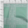 thumbnail image 2 of oneOone Cotton Cambric Dusty Teal Green Fabric Geometric Sewing Fabric By The Yard Printed Diy Clothing Sewing Supplies 42 Inch Wide, 2 of 4