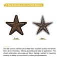 thumbnail image 3 of Uxcell 33Pcs Star Patches Iron on Patches Sew Embroidered Brown 1.5 inch, 3 of 6