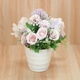 thumbnail image 3 of Artificial Flower Rose Peony Plant Potted Bonsai Mini Potted Fake Flowers Hanging Potted Plants for Wedding Home Office Decoration Pack of One, 3 of 8