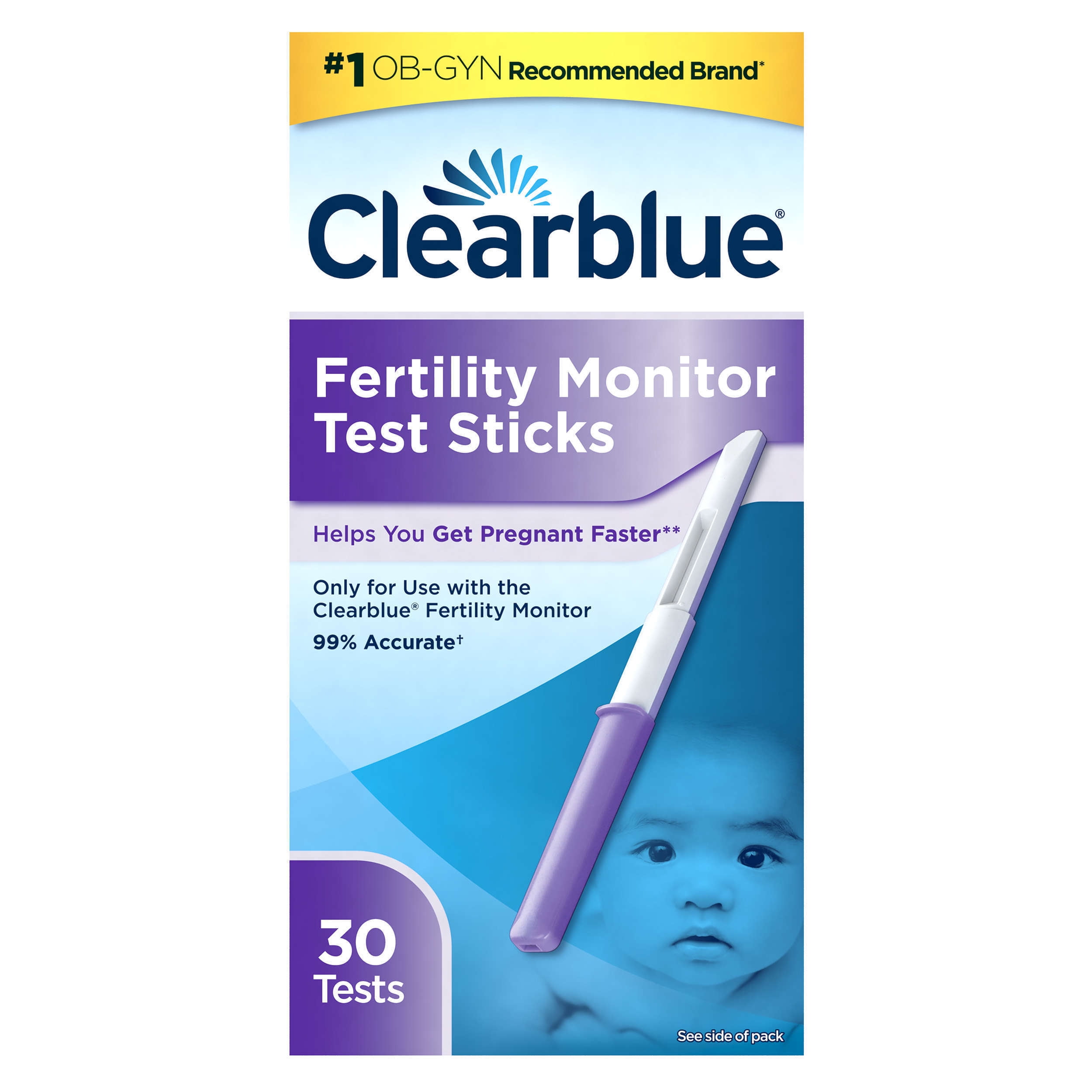 Clearblue Fertility Monitor Test Sticks, 30ct. Clearblue Fertility Monitor Test Sticks, 30ct.