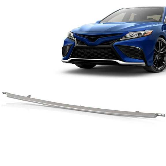 PIT66 Front Bumper Lower Grille Grill Molding Trim Fit for Toyota Camry SE XSE 2021 2022 5312206130 TO1044127 Silver