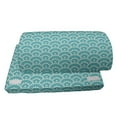 thumbnail image 4 of Pale Blue Foot Rest, Abstract Little Bubbles Natural Scenery Japanese Style Vintage Art Design, Non-Slip Backing Adjustable Ergonomic Memory Foam Leg Support for Office, Turquoise White, by Ambesonne, 4 of 5