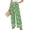 #337-Green, variant on Haivin Women's Bohemian Print Wide Leg Pants, Elastic Waist with Drawstring, Lightweight Beach Vacation Trousers for Resort and Casual Wear