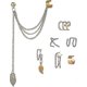 thumbnail image 1 of 7 Pairs Non Pierced Ears Fake Cartilage Cuff Earrings Set Dainty Helix Earrings Stud For Women, 1 of 4