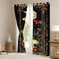 thumbnail image 3 of Homewish Country Botanical Fungus Black Out Curtains,Spooky Gothic Skull Curtains Pack of 2 (42x63 Each),Rustic Mushroom Floral Bedroom Curtains For Girls,Ultra Soft Home Decor, 3 of 6