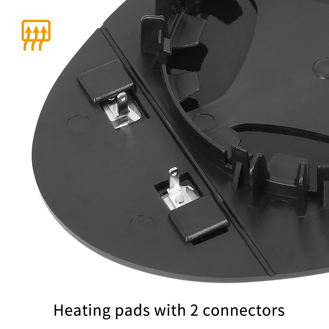 Unique Bargains Mirror Glass Heated Backing Plate Right Side