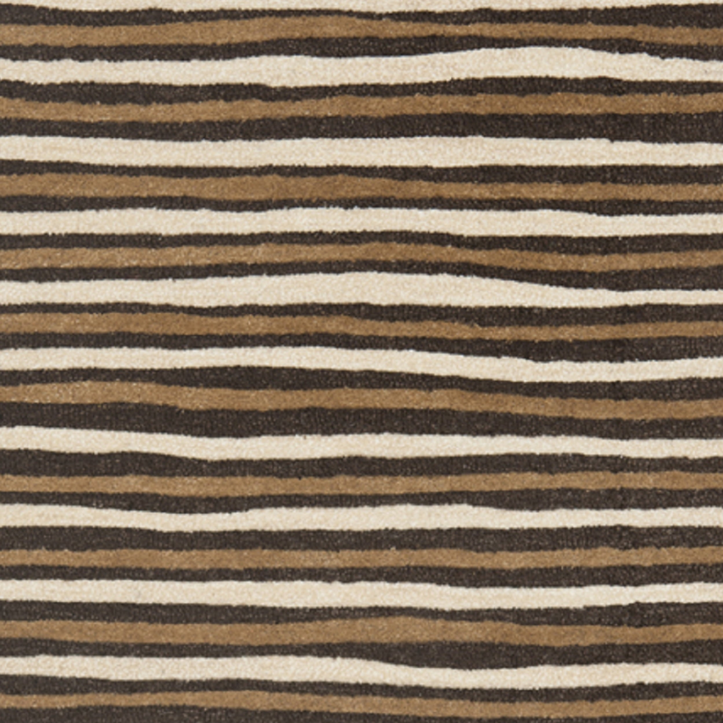 SAFAVIEH Martha Stewart Hand Drawn Stripe Area Rug, Tilled Soil Brown, 9' x 12'