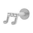 thumbnail image 1 of Ear Stud Titanium Birthday Gift Gift Ear Bone Pending Lip Stand para la nariz Lip Longitud de plata 6 mm, 1 of 8