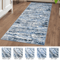 thumbnail image 4 of Suelur Runner Rug for Hallways Washable Kitchen Runner Non-Slip Soft 2x8 Runner Rug Thin Print Faux Wool Carpet Runner for Entryway Bedroom Laundry Room Indoor Home, Grey Blue White, 4 of 10
