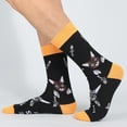thumbnail image 4 of Lroveb Crew Socks for Women Animal Casual Cotton Socks Street Trend Mid Calf Extra Large Socks, 4 of 4