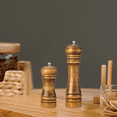 thumbnail image 5 of Salt and Pepper Grinder Mill Spice Shaker Solid Wood with Adjustable Ceramic Grinder Kit 2pcs, 5 of 5
