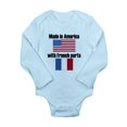 thumbnail image 1 of CafePress - Made In America With French Parts Body Suit - Long Sleeve Infant Bodysuit, 1 of 1