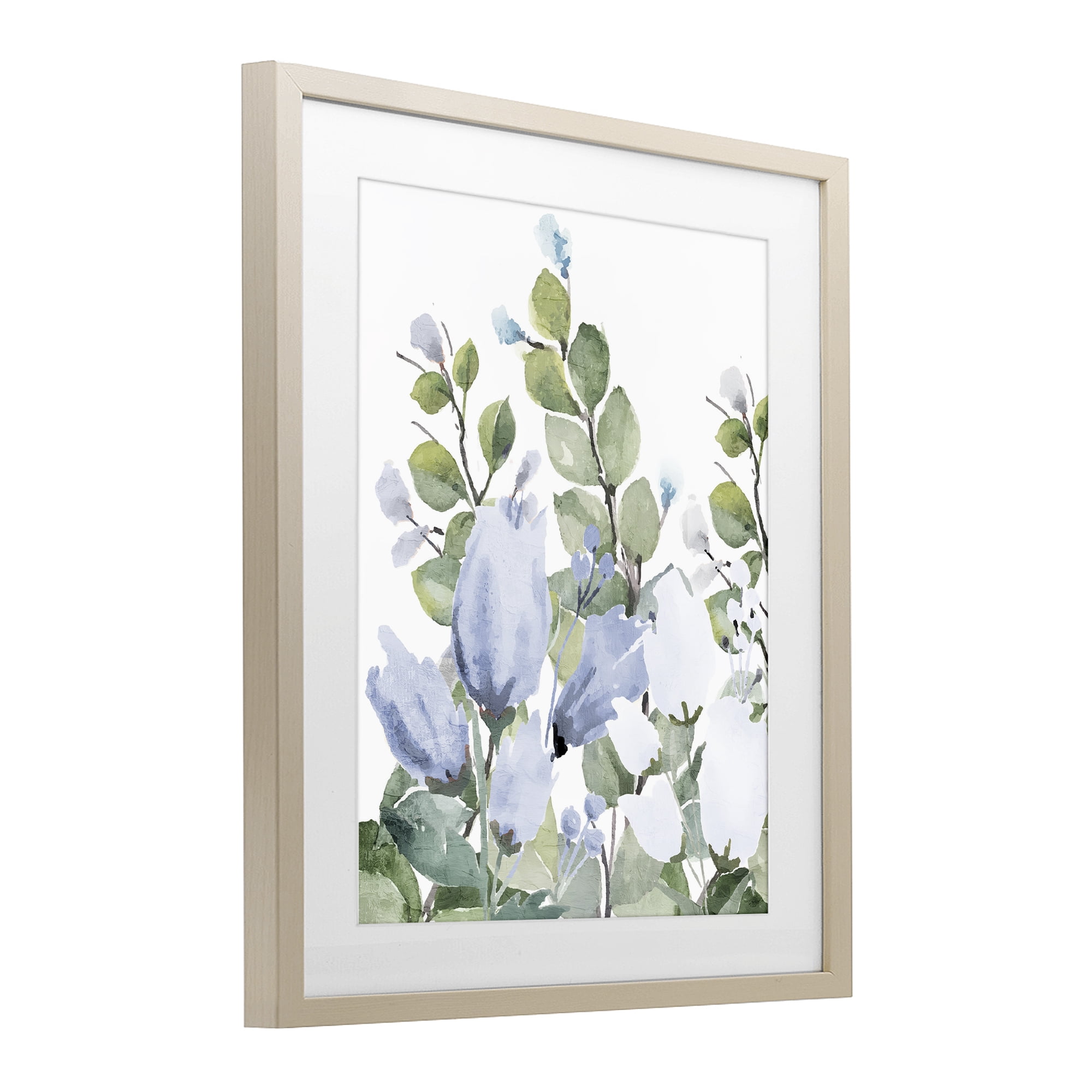 Stupell Industries Blue Spring Botanicals Birch Framed Print Under Glass, design by Kim Allen