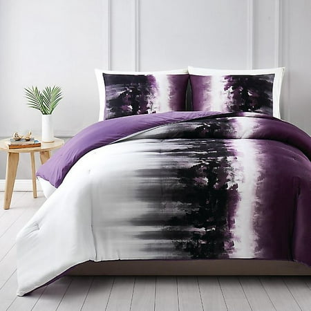 UPC 783048107282 product image for Vince Camuto Mirrea Comforter Set - Full/Queen - White and Purple | upcitemdb.com