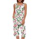 thumbnail image 3 of Conjunto de Ropa de Estar de Mujer Cuello Redondo Impresión Blusa sin Mangas Pantalones Cortos, Pantalones de Cintura Elástica para las Mujeres, 3 of 7