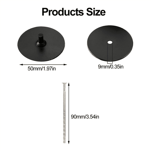 2PCS Door Hole Cover Door Hole Filler Plate Door Knob Plate