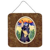 Carolines Treasures SS8658DS66 Doberman Aluminum Metal Wall or Door Hanging Prints, 6 x 6", Multicolor